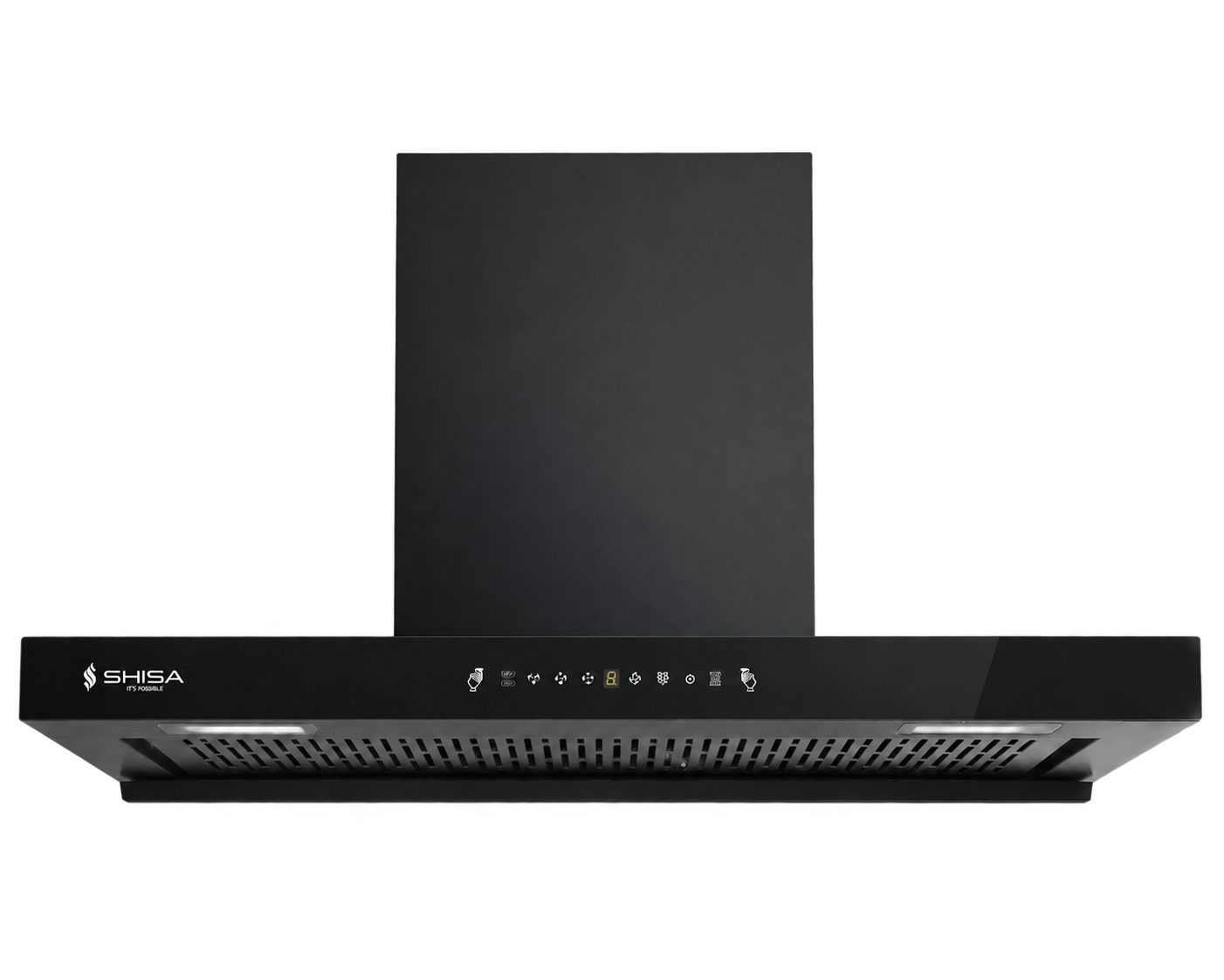 Shisa SH104T90BLACMS1500 90 cm kitchen chimney